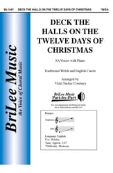 Deck the Halls on the Twelve Days of Christmas SA choral sheet music cover